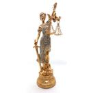 Estátua Dama Da Justiça Têmis Deusa 20cm Símbolo Do Direito