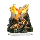 Estátua De Acrílico Plana 2D Fênix Floresta Para Decoração De Casa, Escritório, Café, Kit De