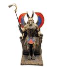 Estátua de Anúbis - Deus Egípcio dos Mortos em Resina - 22 cm