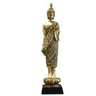 Estátua de Buda, mini resina, estilo chinês, aparência antiga, 18 cm