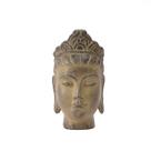 Estátua de cabeça de Buda, escultura vintage de resina de 23 cm Estátua de cabeça de Buda, escultura vintage de resina de 23 cm