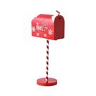 Estátua De Caixa De Correio De Ferro Para Natal, Decorações Para Jardim Externo, Ornamentos Para