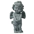 Estátua de escultura Creative Angel em pé de pedra artificial de 11 cm