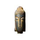 Estátua de escultura em estilo zen em resina de cabeça de buda 15x6cm 700g Estátua de escultura em estilo zen em resina de cabeça de buda 15x6cm 700g