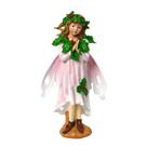 Estátua de fada orando fada, estatueta de resina de 34 cm, vestido rosa Estátua de fada orando fada, estatueta de resina de 34 cm, vestido rosa