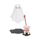 Estátua de Fantasma Fofo Impressa em 3D com Cão, Decoração para Casa, Quarto e Mesa, Halloween
