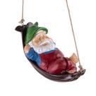 Estatua de Gnomo en Hamaca para Jardín Keygift de Resina