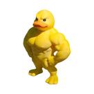 Estátua De Pato Musculoso Fofo, Decoração 3D Para Mesa, Figurinha Divertida Para Estante, Decoração