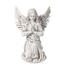 Estátua de resina de anjo orando 25,5 cm de altura para ambientes internos e externos