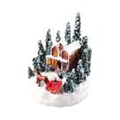 Estátua De Resina De Casa De Natal Iluminada Por LED Para Decoração Interna 2025