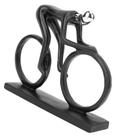 Estátua Decoração Ciclista Bicicleta Enfeite Para Casa Luxo