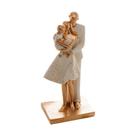 Estátua Decorativa Família Casal E Filho Resina 20cm Wolff Estátua Decorativa Família Casal E Filho Resina 20cm Wolff