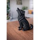 Estátua Decorativa Lobo Uivando Escultura Moderna Para Sala Quarto Escritório Decoração Premium