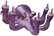 Estátua decorativa OUPADA Luminous Gesture Octopus Resin Purple