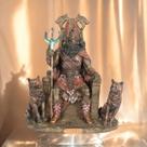 Estátua Deus Nórdico Odin em Resina Bronze 26cm Estátua Deus Nórdico Odin em Resina Bronze 26cm