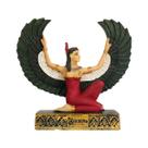 Estátua Deusa Ísis com Asas Abertas - Resina Colorida 12cm - Proteção Egípcia