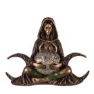Estátua Deusa Triluna Tríplice Wicca Em Resina