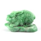 Estátua do Coelho Verde do Zodíaco Chinês Feng Shui Import 8x5x8cm Estátua do Coelho Verde do Zodíaco Chinês Feng Shui Import 8x5x8cm