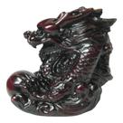 Estátua Dragão Chinês Vermelho Feng Shui Import Resina 7,5x5x7,5 cm