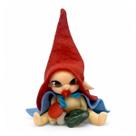 Estátua Duende Bebê Pedra Jaspe Verde Cura Total 5 cm