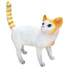 Estátua em Resina Gato em pé Fofo Pintado Á mão Gatinho Estátua em Resina Gato em pé Fofo Pintado Á mão Gatinho