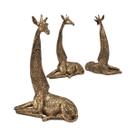 Estátua Girafa Dourada 03036
