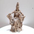 ESTATUA GUAN YIN SENTADA - Gesso
