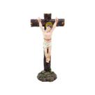 Estatua Imagem São Dimas Na Cruz 21cm - Enfeite Resina