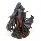 Estátua Morgana Feiticeira Le Fay Sacerdotisa 28 cm