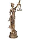 Estátua Original Dama Da Justiça Símbolo Do Direito - 55cm