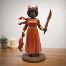 Estátua Orixa Iansã Umbanda Imagem 13 Cm Decoração Em Resina
