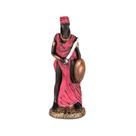 Estátua Orixá Obá Iorubá Em Resina Imagem Decoração Colorido