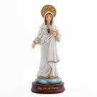 Estátua ornamental da Virgem Maria Estatueta Religiosa em Resina 14,2 cm