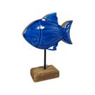 Estátua Peixe Fundo Do Mar Restaurante Comida Oriental 20cm