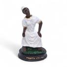 Estátua Preta Velha em Resina Paz Cuidado e Sabedoria 12 cm Estátua Preta Velha em Resina Paz Cuidado e Sabedoria 12 cm