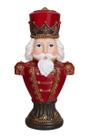 Estátua Quebra-Nozes - 31cm Vermelho - Tokdacasa