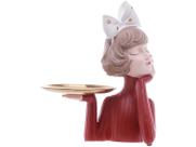 Estatueta Boneca de Resina Wolff