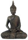 Estatueta Buda Hindu Médio Cor Ouro Velho
