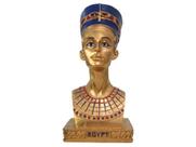 Estatueta CABECA FARAO NEFERTITI de Resina Egito Farao Estatueta CABECA FARAO NEFERTITI de Resina Egito Farao