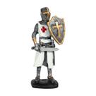 Estatueta Cavaleiro Templário 16cm - Guerreiro Medieval Decorativo