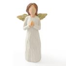 Estatueta CUNTAUK Praying Angel de 12,5 cm em resina pintada à mão