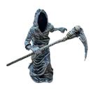 Estatueta da morte Grim Reaper com foice, decoração de casa gótica de 15 cm