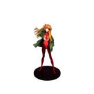 Estatueta de anime, personagem feminina de PVC, 24 cm com display de jaqueta