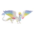 Estatueta de brinquedo Schleich bayala Rainbow Dragon com asas móveis