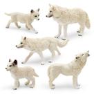 Estatueta de cão labrador realista deitado em plástico PVC 20,1 cm