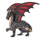 Estatueta de Dragão de Aço MOJO - Brinquedo de Fantasia Realista