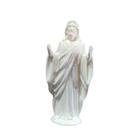 Estatueta De Jesus Branco Minimalista Decorativo