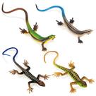Estatueta de lagarto de plástico NAKIMO, brinquedo realista de réptil, 4 peças