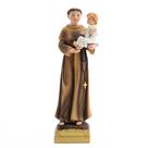 Estatueta de ornamentos Sculpt St. Anthony Holding Baby Resin