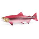 Estatueta de peixe salmão, modelo realista de animal oceânico em PVC